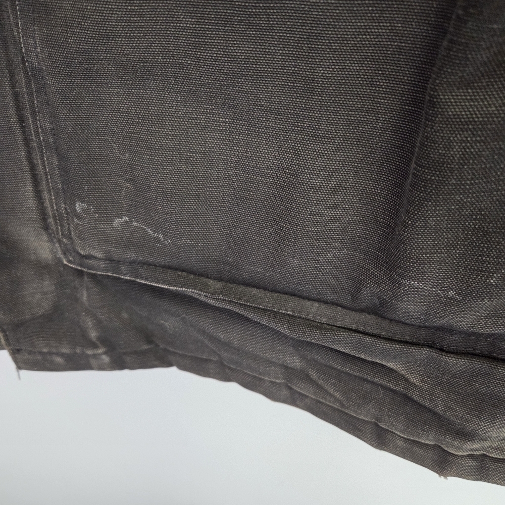 Vintage Carhartt Men's Black Thrashed Distressed Field Chore Jacket Coat L/XL - Picture 9 of 11